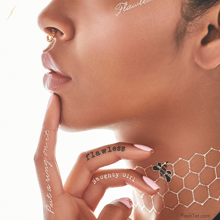 ﻿﻿Beyoncé launches metallic tattoo collection