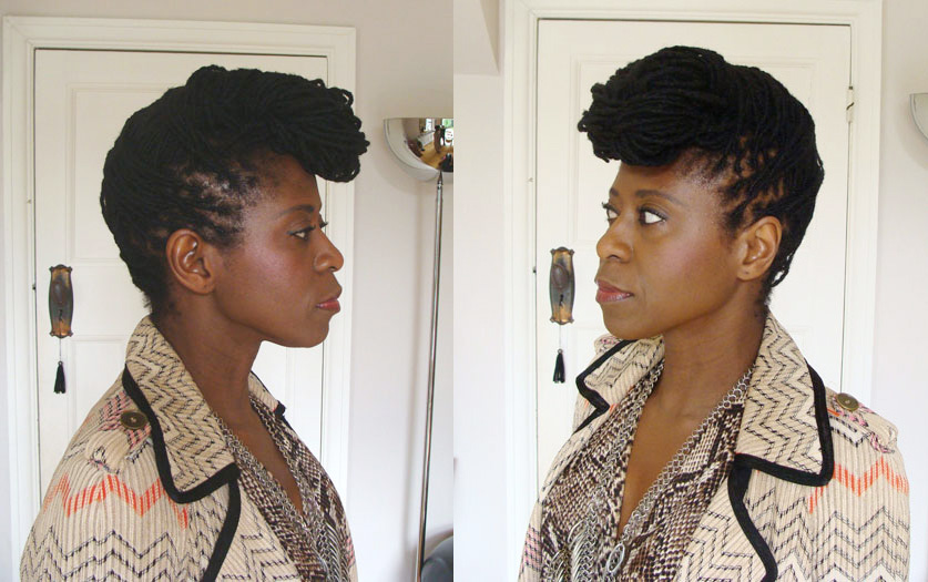Black Beauty & Hair editor styles her locs into a quiff |