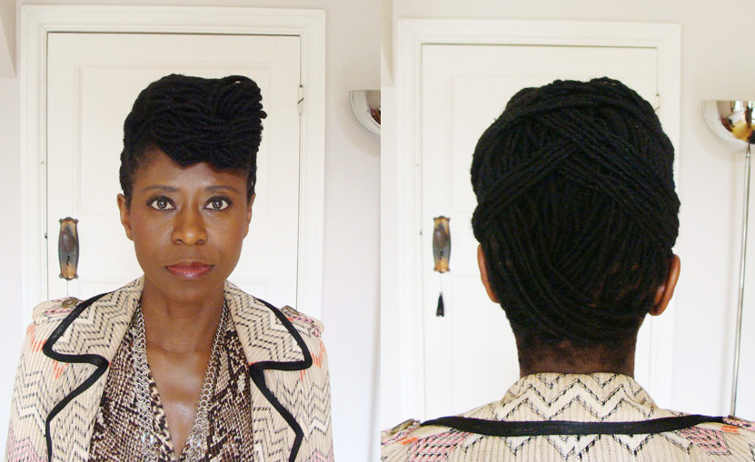 Black Beauty & Hair editor styles her locs into a quiff | Black Beauty & Hair editor styles her locs into a quiff |