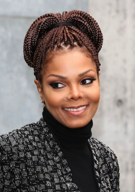 Janet Jackson brings back Rhythm Nation look with newly dyed black hair