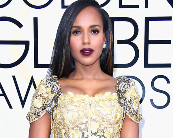 Kerry Washington – 2017 Golden Globes Hair Breakdown