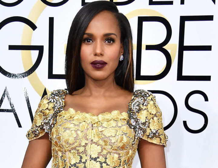 Kerry Washington goes plum