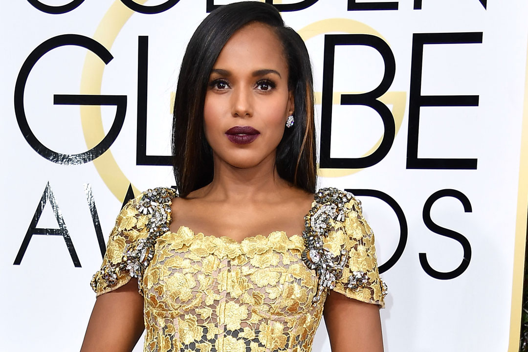 Kerry Washington goes plum