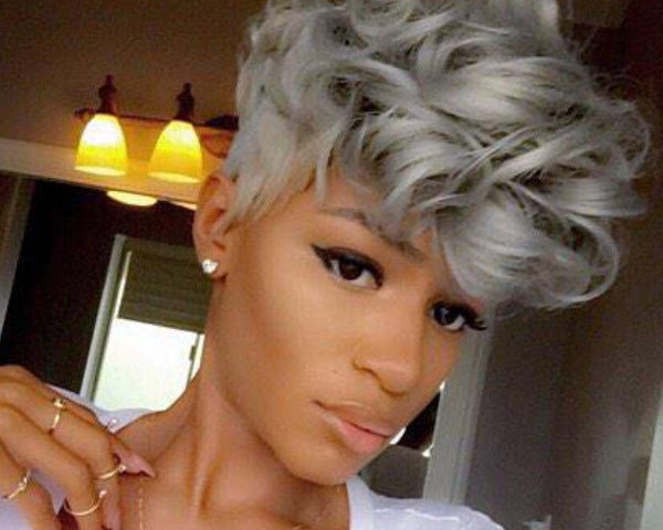 20 of the Coolest Grey Afro Hairstyles on Pinterest