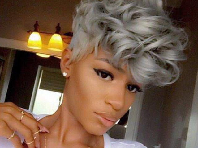 20 of the Coolest Grey Afro Hairstyles on Pinterest