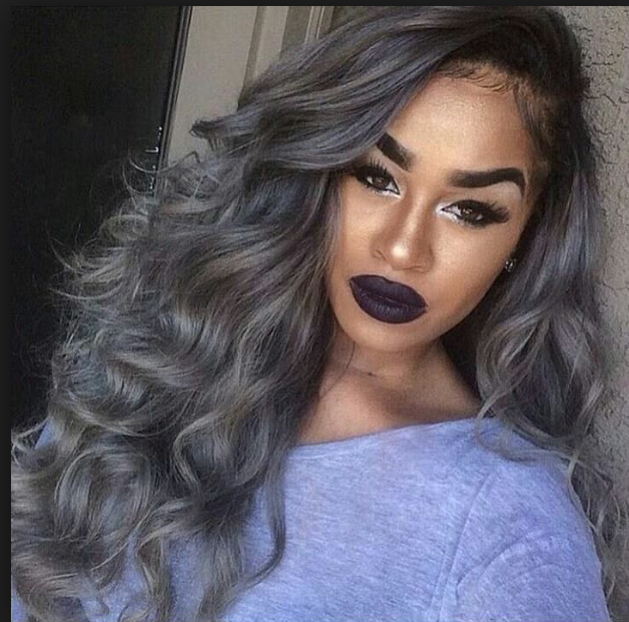 20 of the Coolest Grey Afro Hairstyles on Pinterest