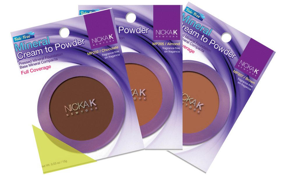 Cream to powder foundations from Nicka K
