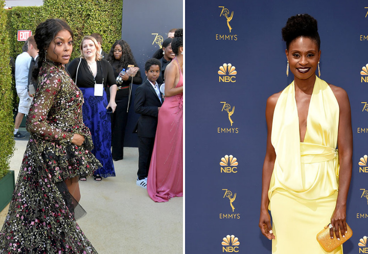 Taraji P Henson and Adina Porter's hair looks at the 2018 Emmys