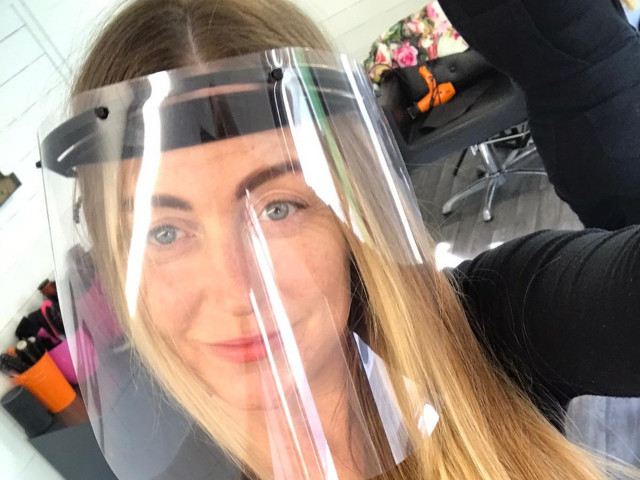 Is this face visor the future of hairdressing?