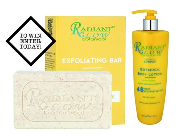 20x Radiant Glow Exfoliating Bars and 48 Hour Body Lotions