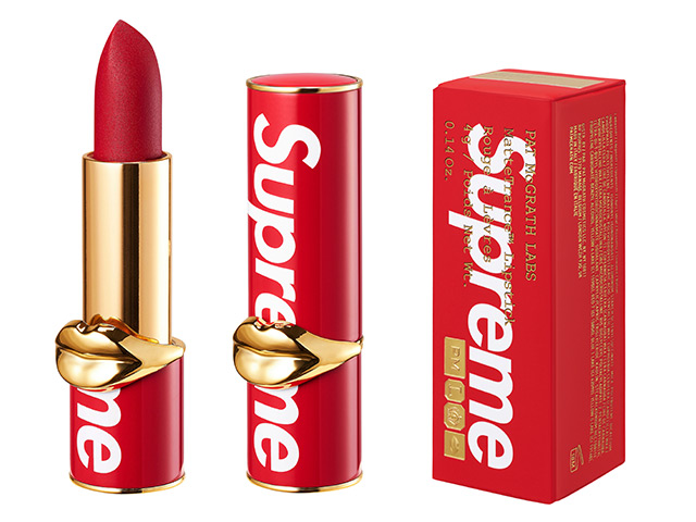 Pat McGrath x Supreme paint the town red with new lipstick
