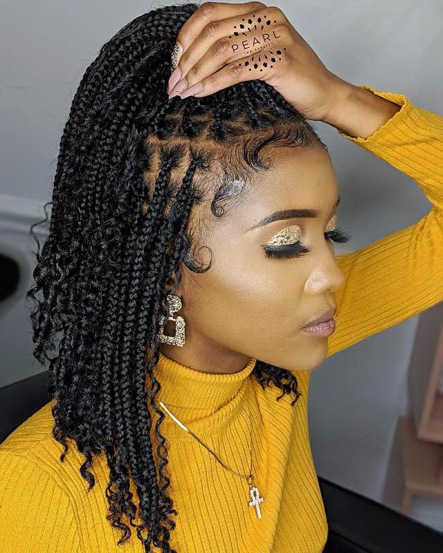 Boho Braided Bob Black Beauty And Hair