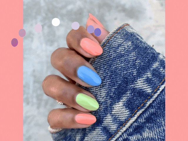 Skittles – The Easy to Do New Year New Nail Trend
