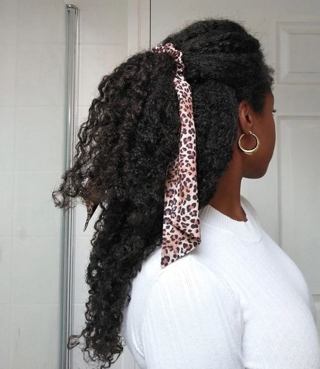 Mid-week style inspo courtesy of @ifshesopleases 🥰 Ties are always a good idea to spice up your natural hairstyles!#blackbeautymag #naturalhair #naturalhaircare #type4hair #naturalhairstyles